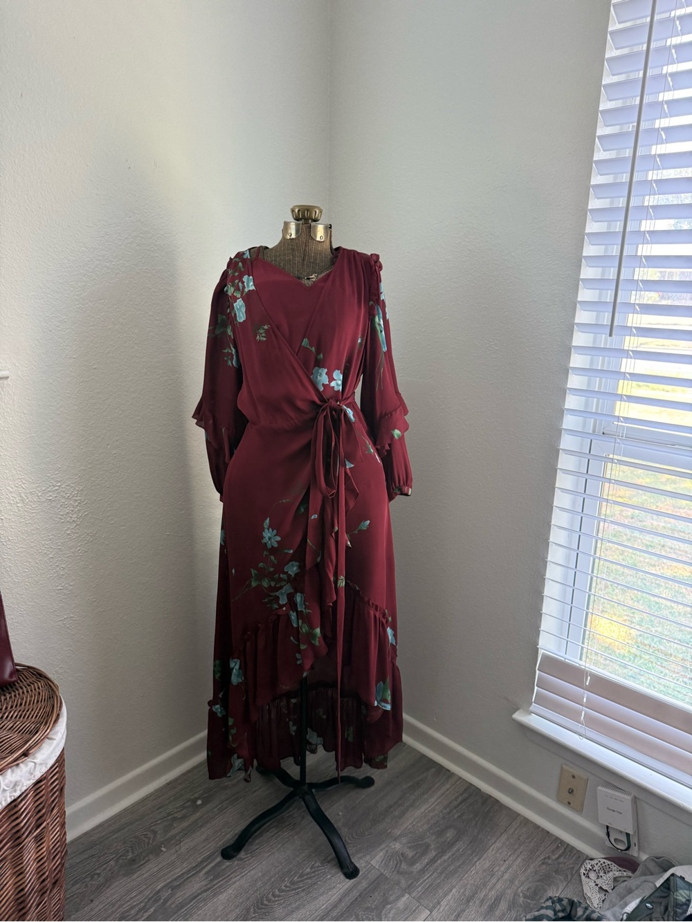 Silk Wrap Dress - Picture 2 of 8
